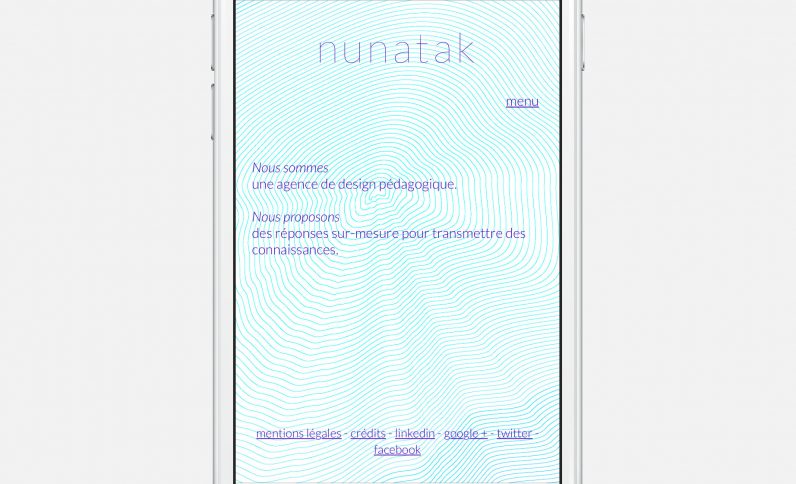 Galerie du projet : Agence Nunatak, Jean-Charles GIEN, création de sites Internet à Mâcon (71) et Lyon (69)